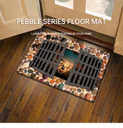 3D visual clown floor mat, funny entrance floor mat, illusion vortex floor mat - Memoriex
