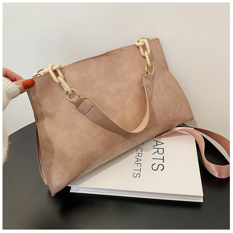 New Design Handbags Women Shoulder Bag Soft Synthetic Leather Crossbody Large Capacity Fashion Female Underarm Bags - Memoriex 