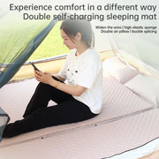 Product camouflage Can Be Spliced Self Inflating Cushion Air Mattress Camping Mat With Pillow - Memoriex