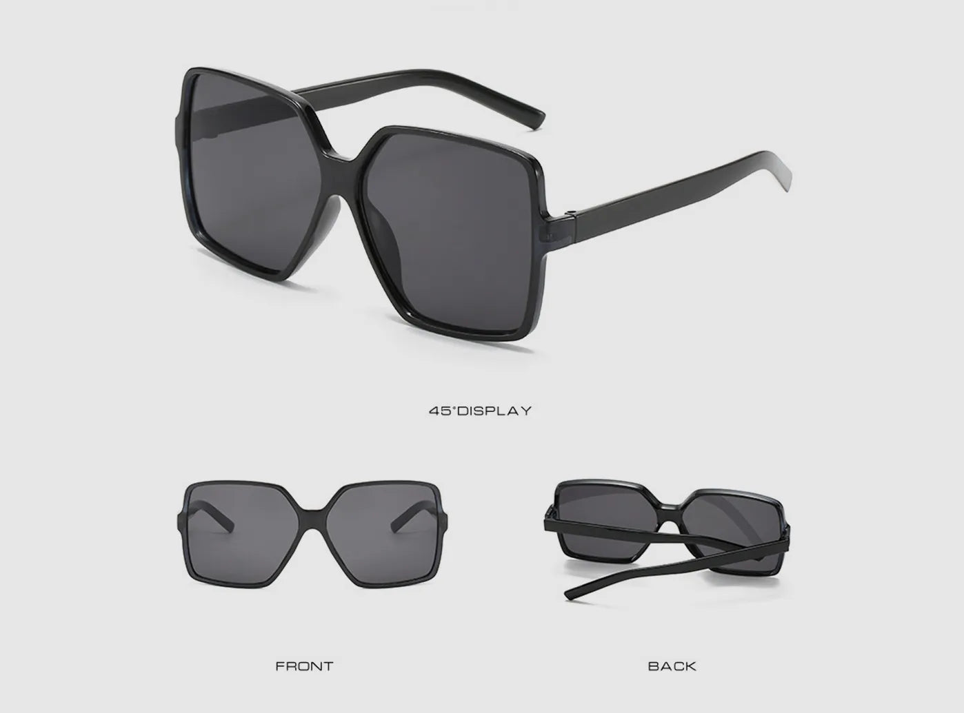 FitVille Trendy Oversized Sunglasses-4