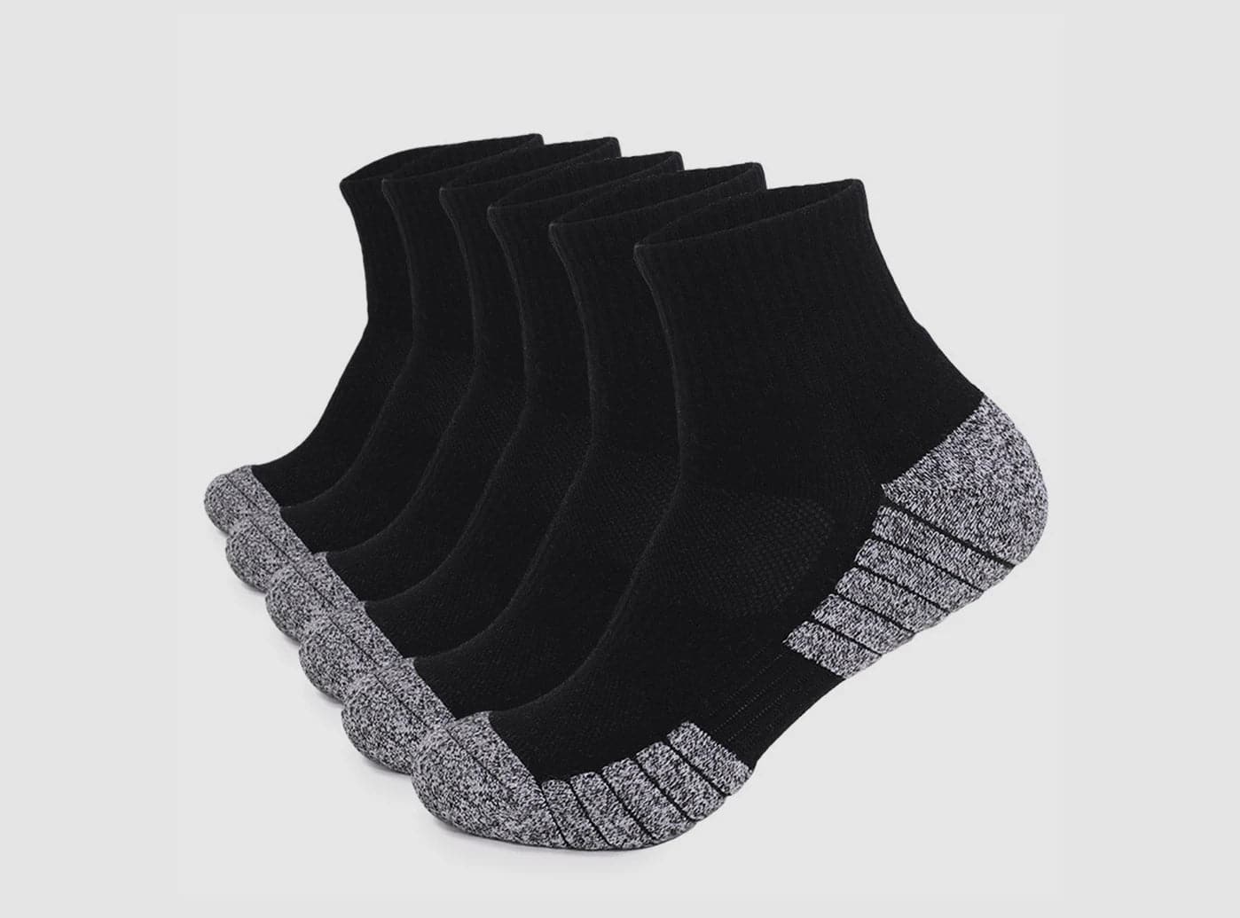 Sport Step Athletic Ankle Socks 3-Pair Bundle (Unisex)-1