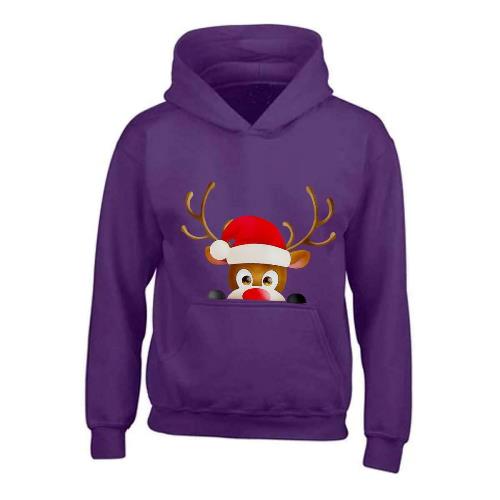 Kids XMAS1 "Hiding Reindeer" Hoodie-3