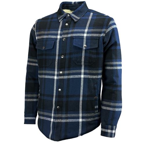 Mens Flannel Fleece Lined Shirt - FBH1826-2