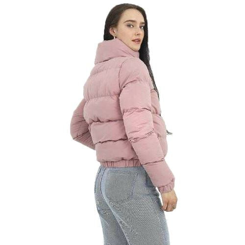 Ladies Brave Soul Slaypeach Puffer Jacket-4