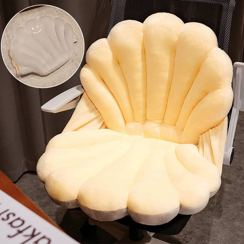 Creative Shell Shaped Plush Cushion Pillow-4