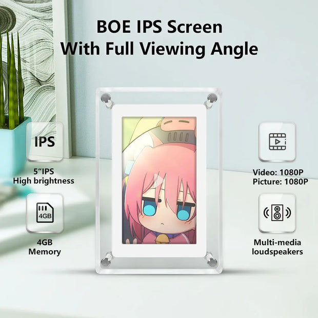5 inch HD 1080p Digital Photo Frame Advertising Machine Video Picture Player Picture Display Publicity Player - Memoriex 
