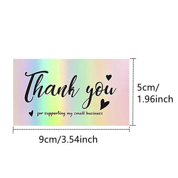 50 Sheetspack Laser Holographic Gift Card Greeting Card Gift - Memoriex 