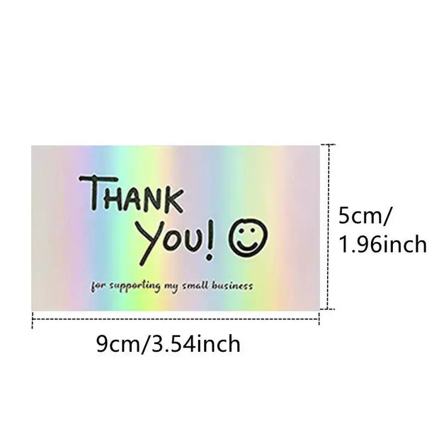 50 Sheetspack Laser Holographic Gift Card Greeting Card Gift - Memoriex 