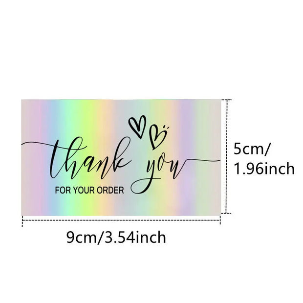 50 Sheetspack Laser Holographic Gift Card Greeting Card Gift - Memoriex 
