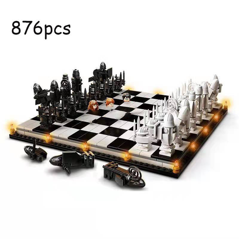 Lego Blocks Harry Potter Chessboard Hogwarts Wizard Chess Magic Chess Assembled Boy Toys - Memoriex 