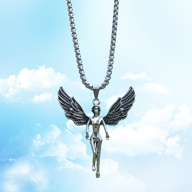 New Hip-Hop Accessories Sweater Chain Military Titanium Steel Necklace Men's Jewelry - Memoriex