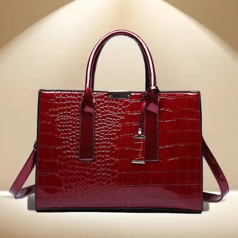 Crocodile Print Women Handbag-4