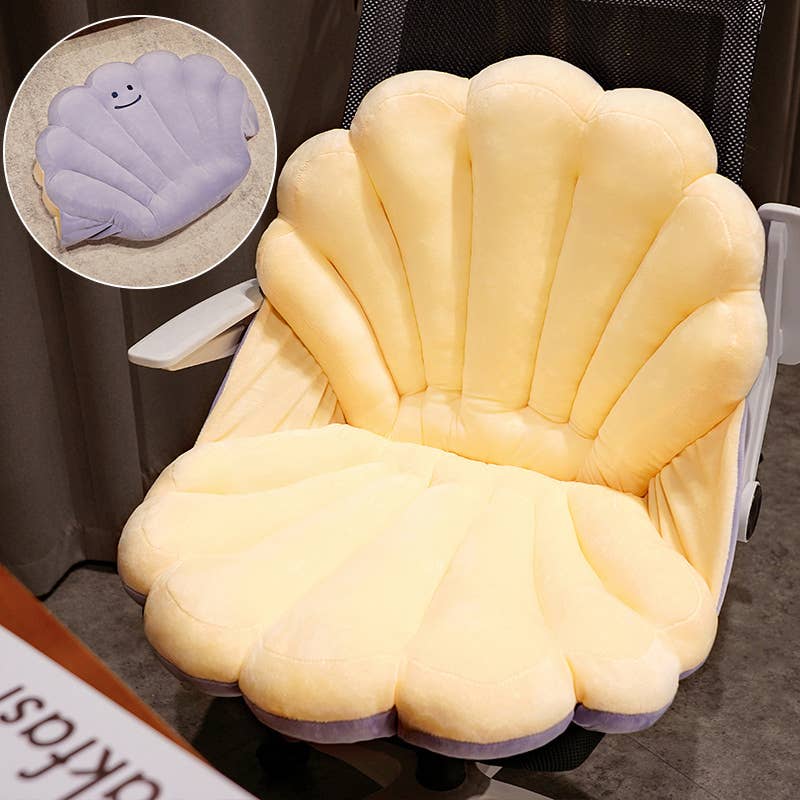 Creative Shell Shaped Plush Cushion Pillow-1