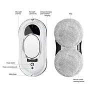 5600Pa Smart Window Cleaning Robot   Auto-Guided, Remote-Controlled Glass Cleaner for Home Use - Memoriex 