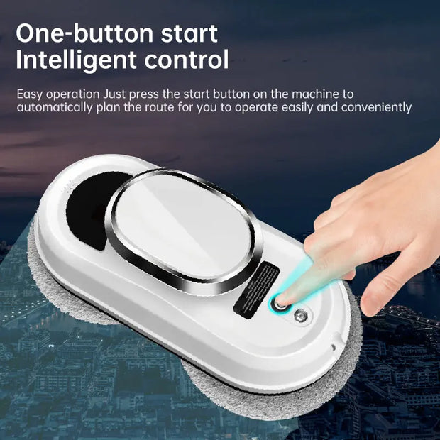 5600Pa Smart Window Cleaning Robot   Auto-Guided, Remote-Controlled Glass Cleaner for Home Use - Memoriex 