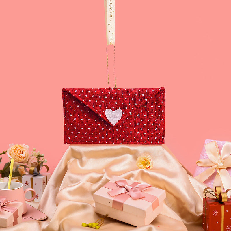 Valentine's Day envelopes, love decorations, small gifts, souvenirs, red gift bags, letter paper envelopes, greeting cards