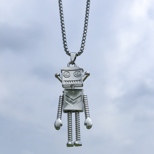 New Hip-Hop Accessories Sweater Chain Military Titanium Steel Necklace Men's Jewelry - Memoriex