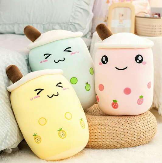 Boba Bubble Fruit Tea Plush Toy-0