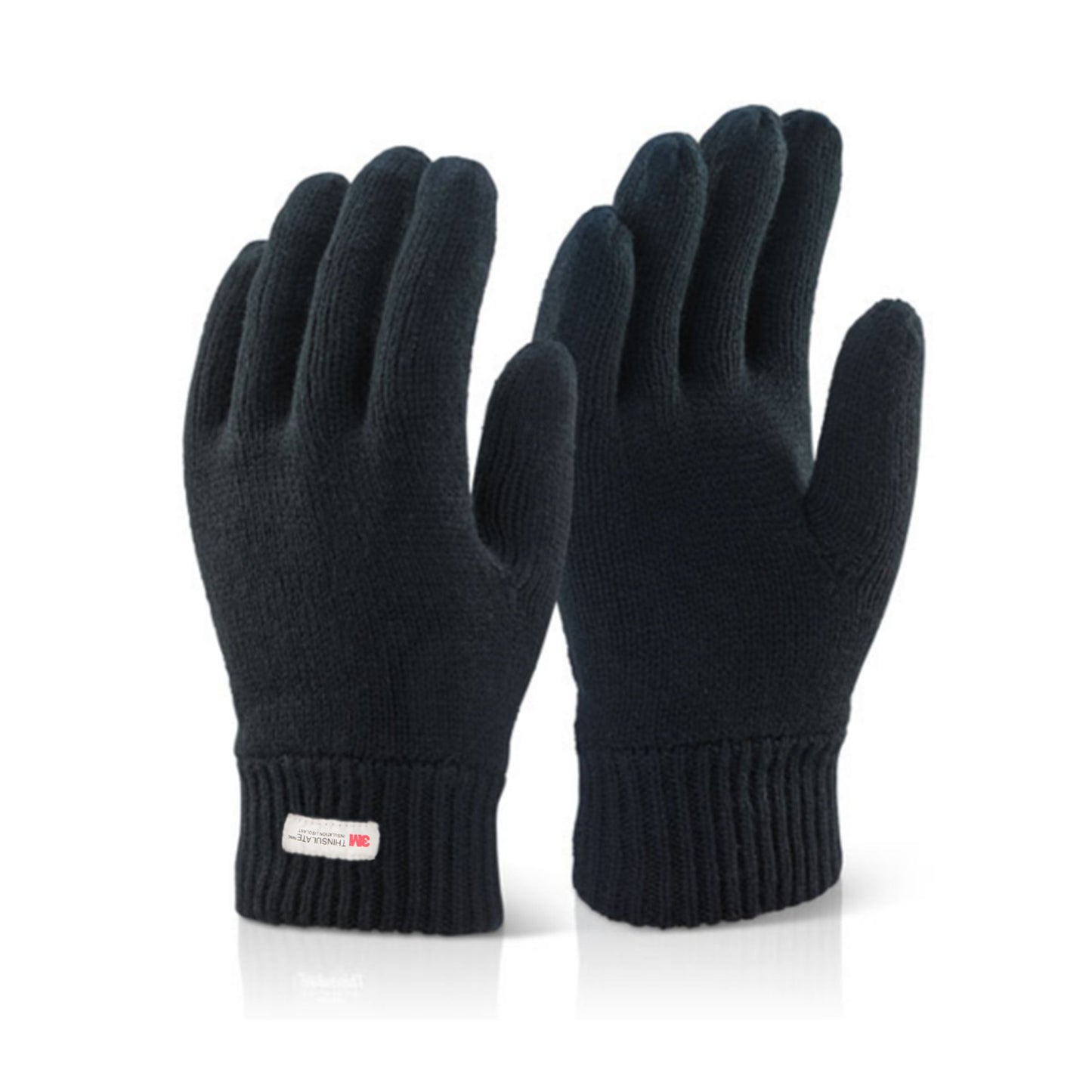 Men's Thinsulate Thermal Insulated Fleece-Lined Knitted Gloves-0