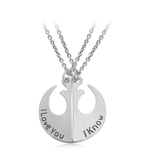 Star Wars I Love You I Know Lover's Couple Necklace - Memoriex