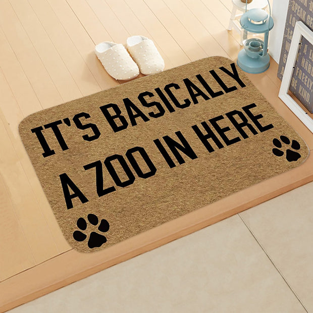 Welcome Doormat Entrance Anti-Slip Mat Hallway 10 Patterns Printed Carpet For Room Bedroom Home Kitchen Door Mat Art Pad - Memoriex