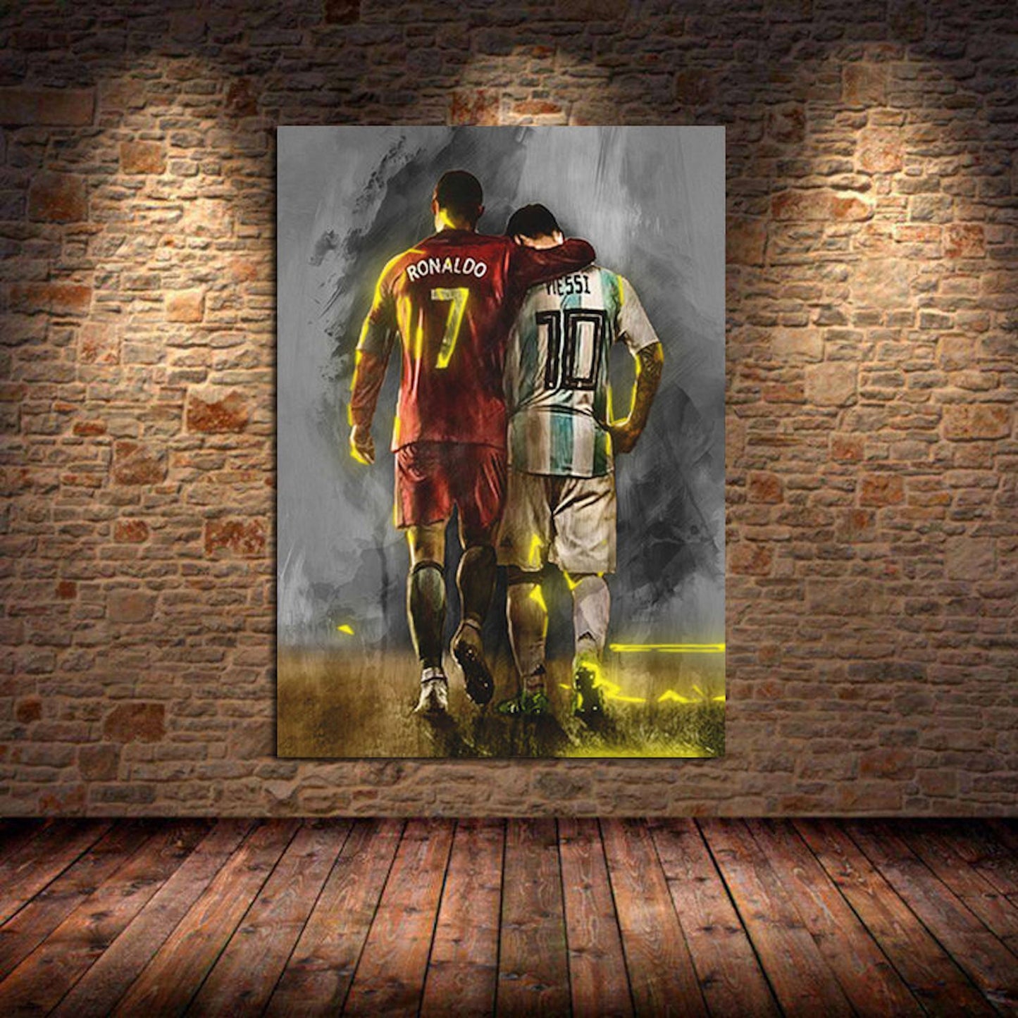 Poster Fußball Lionel Messi und andere Spieler als Deko Print ohne Rahmen-8