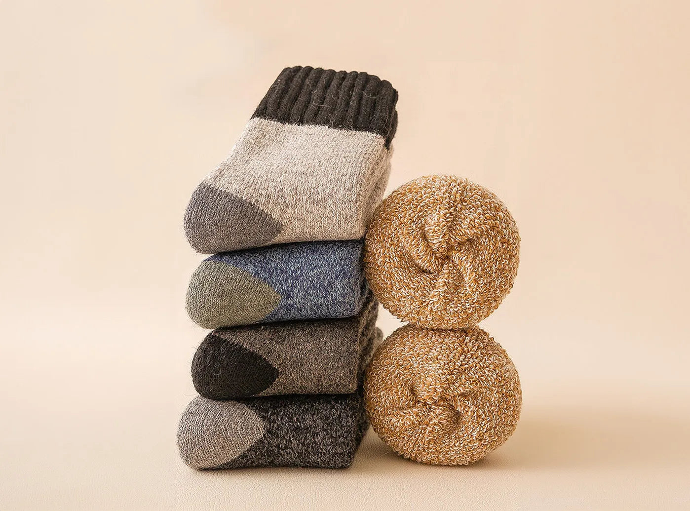 FitVille Thermal Thick Socks 3-Pair Bundle (Unisex)-3