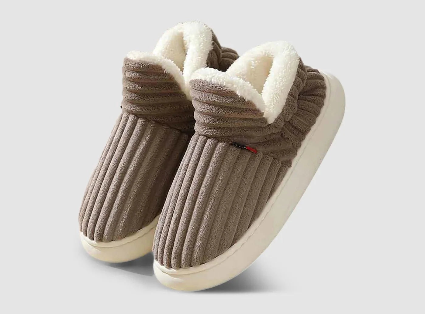 FitVille Men's Winter Cozy Slippers-2