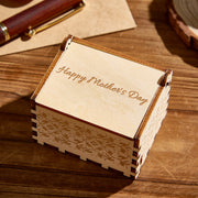 Personalised Wooden Music Box with Custom Photo & Voice Message | Gift for Mum - Memoriex