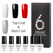 6 Colors Set Solid Color Gel Polish Set Nail Polish Gift Box Manicure - Memoriex 