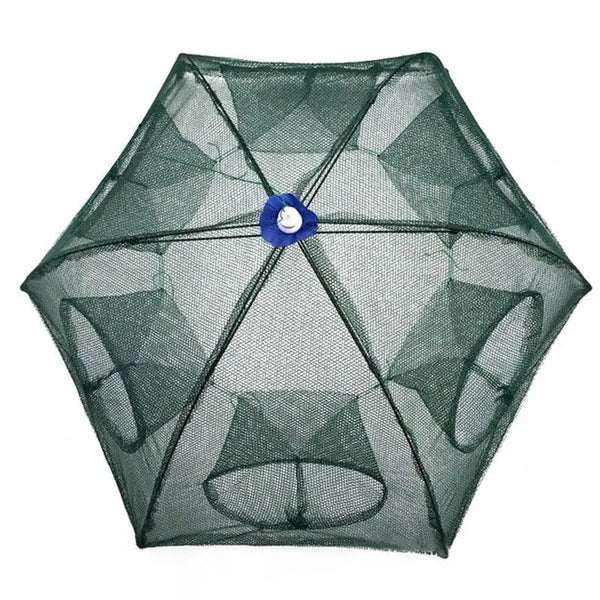 6 Hole Fishing Net Folded Portable Hexagon Network Casting Nets - Memoriex 