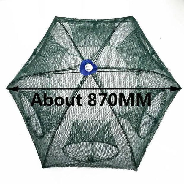 6 Hole Fishing Net Folded Portable Hexagon Network Casting Nets - Memoriex 