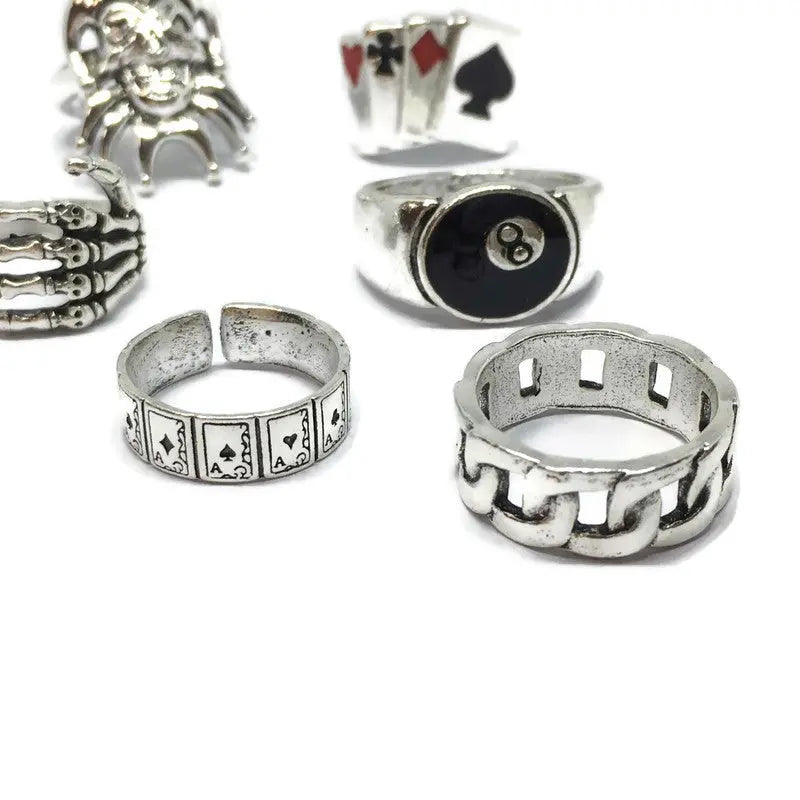 6 Piece Jester Ring Set-3