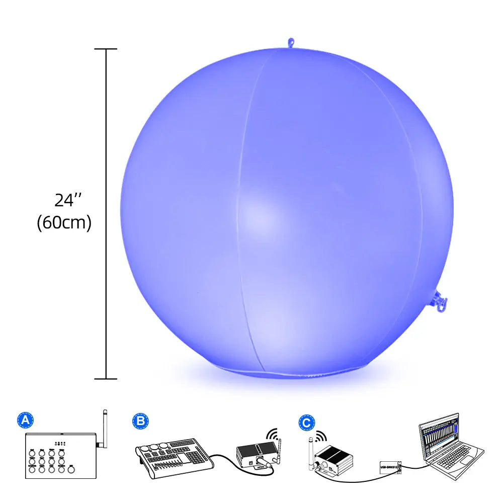 60CM DMX Controlled LED Floating Ball-1