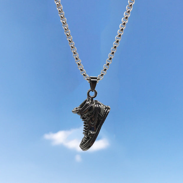 New Hip-Hop Accessories Sweater Chain Military Titanium Steel Necklace Men's Jewelry - Memoriex