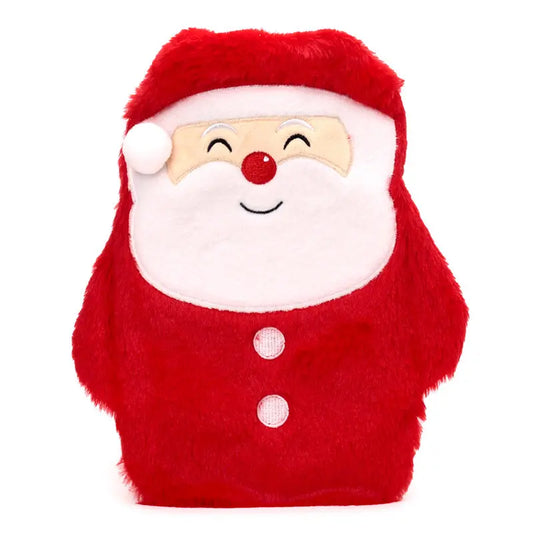 650ml Hot Water Bottle with Plush Cover - Christmas Santa XWARM88-0