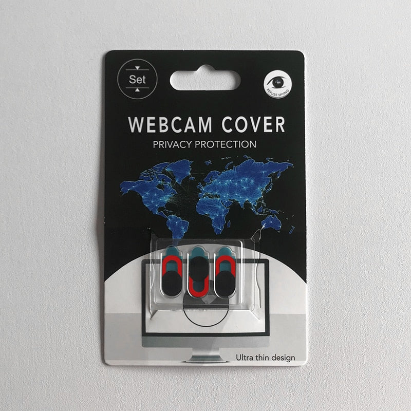 ACCEZZ WebCam Cover Shutter Magnet Slider Plastic For iPhone Web Laptop PC For iPad Tablet Camera Mobile Phone Privacy Sticker - Memoriex 