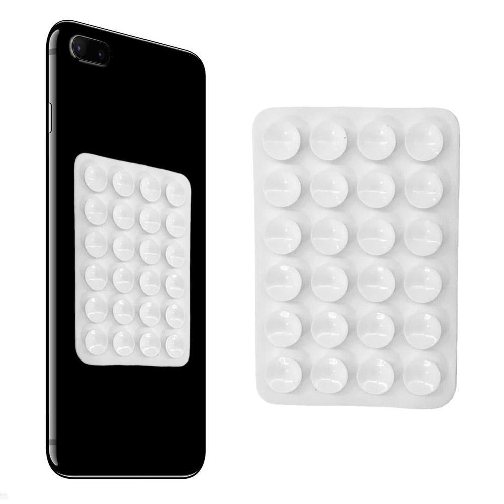 Thickened new mobile phone silicone suction cup 24 square suction cups mobile phone leather case silicone suction cup - Memoriex 