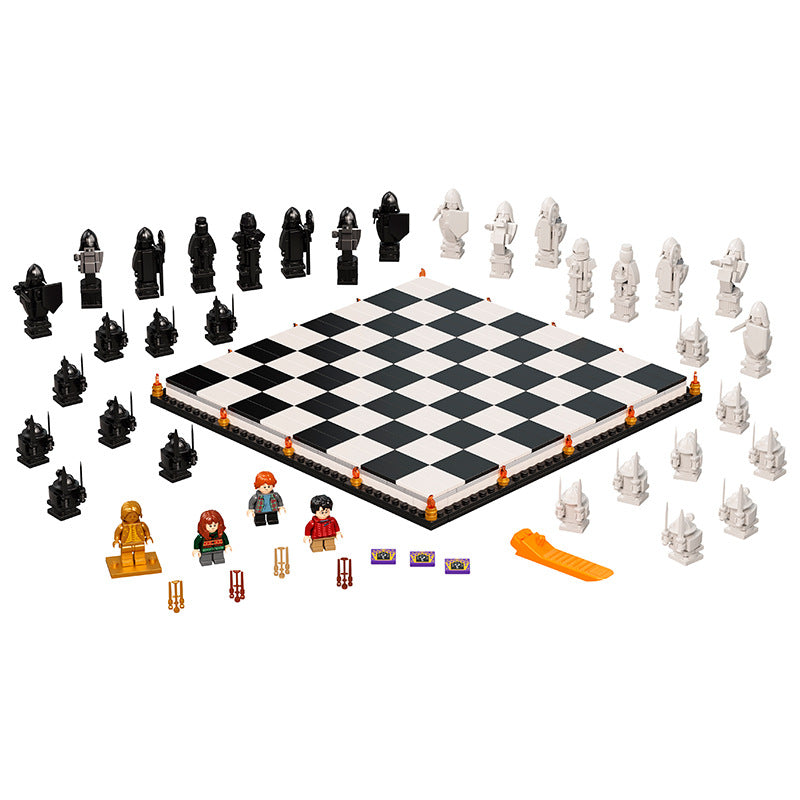 Lego Blocks Harry Potter Chessboard Hogwarts Wizard Chess Magic Chess Assembled Boy Toys - Memoriex 