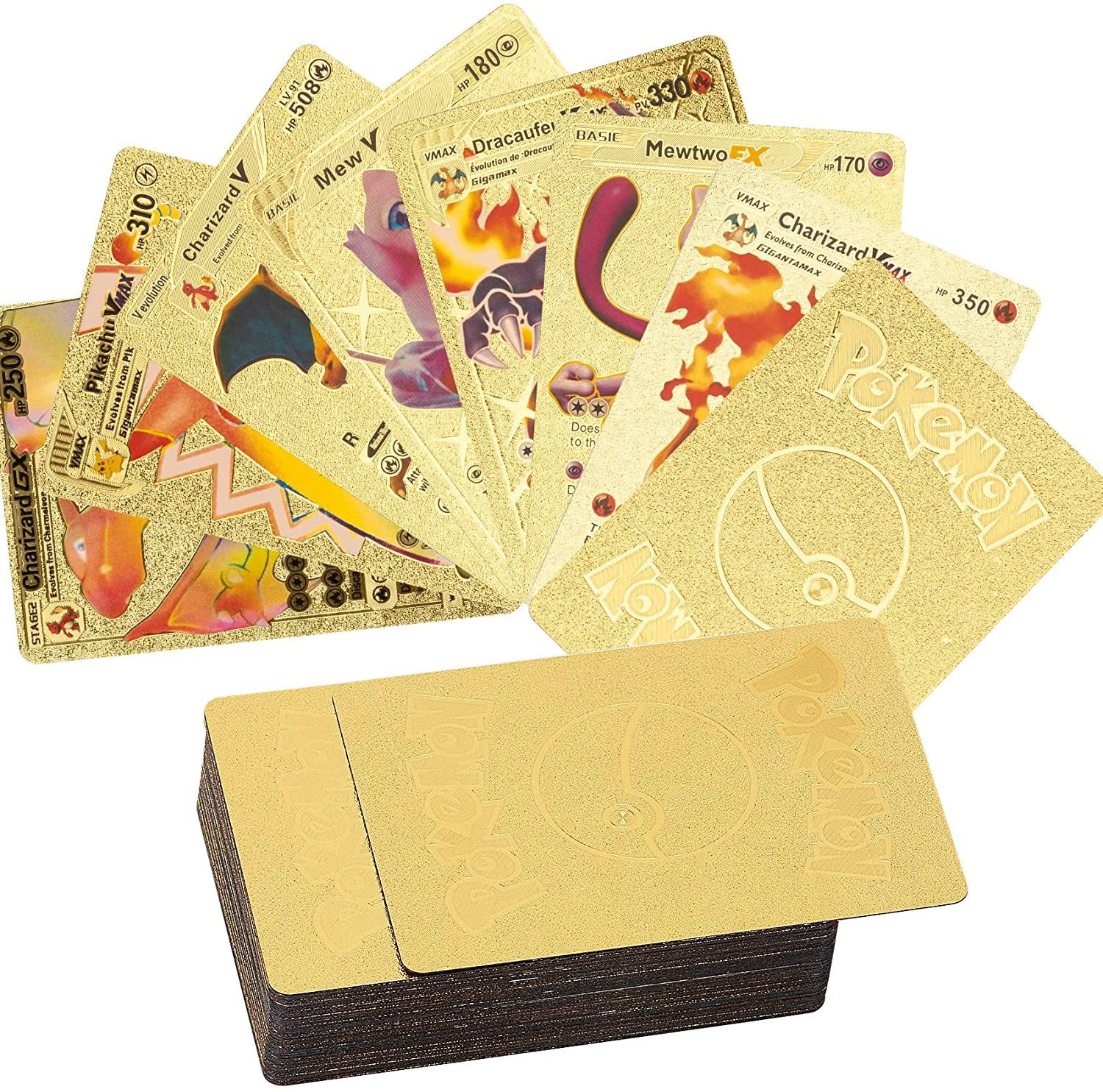 Pokémon Gold Foil Card Pokémon Anime Cartoon Pokémon Pokémon Gold Foil Cards 55 - Memoriex 