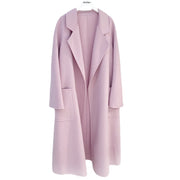 Cashmere Woollen Long coat | Fur Jackets Ladies | Trench coats - Memoriex
