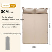 Product camouflage Can Be Spliced Self Inflating Cushion Air Mattress Camping Mat With Pillow - Memoriex