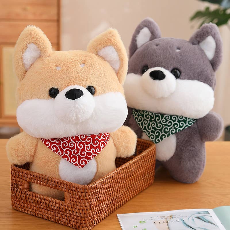 Husky Shiba Kawaii Dog Plush-0