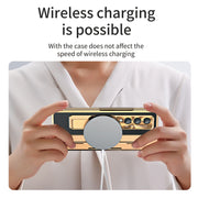 Samsung zfold 5 phone case FOLD4 folding screen flat hinge plain leather all inclusive anti fall protective case W22 is suitable - Memoriex