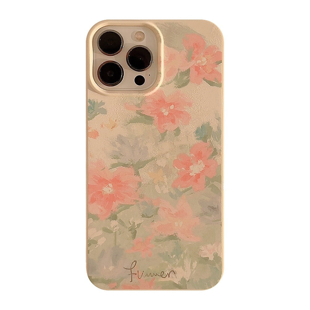 Garden in Oil Painting iPhone 15 Phone Case 14 Art 13Pro Silicone Max - Memoriex 