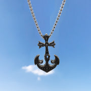 New Hip-Hop Accessories Sweater Chain Military Titanium Steel Necklace Men's Jewelry - Memoriex