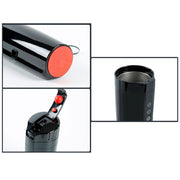 70W Real-time Temperature Vehicle Heating Cup 12V 24V Waterproof Stainless Steel Car Kettle Water Heater Car Mug Travel Kettle - Memoriex