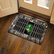 3D visual clown floor mat, funny entrance floor mat, illusion vortex floor mat - Memoriex