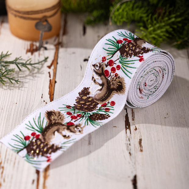 Decorative Colourful Christmas Ribbon | Tree Decoration Gift Wrapping Satin Ribbon - Memoriex