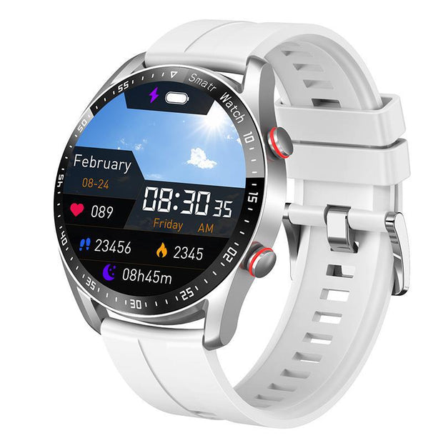 HW20 Smart Watch ECG+PPG Business Stainless Steel Strap 1.46 Large Screen Bluetooth Call Smart Watch - Memoriex